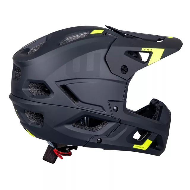 Downhill prilba W-TEC Calheto - Black Neon
