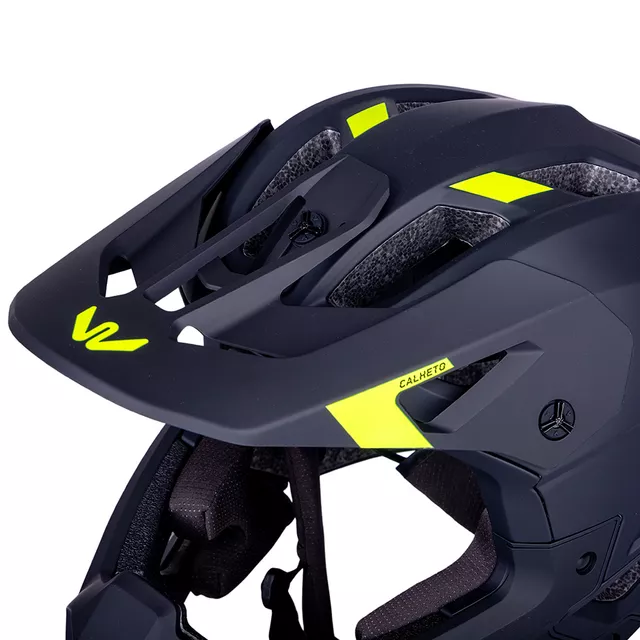 Downhill prilba W-TEC Calheto - Black Neon