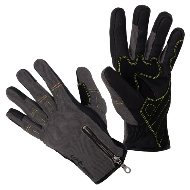 Letné moto rukavice W-TEC Wavniko - šedá - šedá