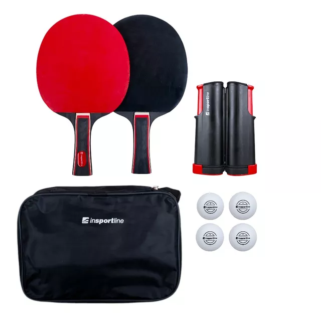 Súprava na pingpong inSPORTline Ekholm - sieťka, 2 rakety, 4 loptičky