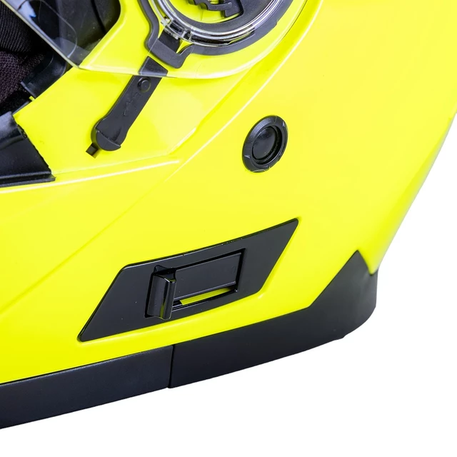 Výklopná moto prilba W-TEC Cullo - fluo žltá