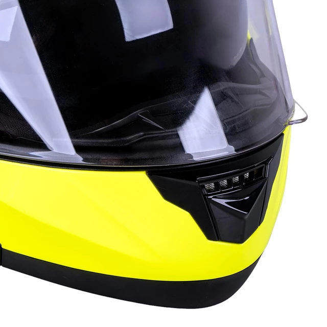 Výklopná moto prilba W-TEC Cullo - fluo žltá