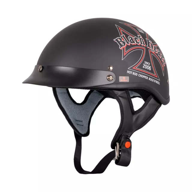 Moto prilba W-TEC Black Heart V531 Iron Cross - čierna - čierna