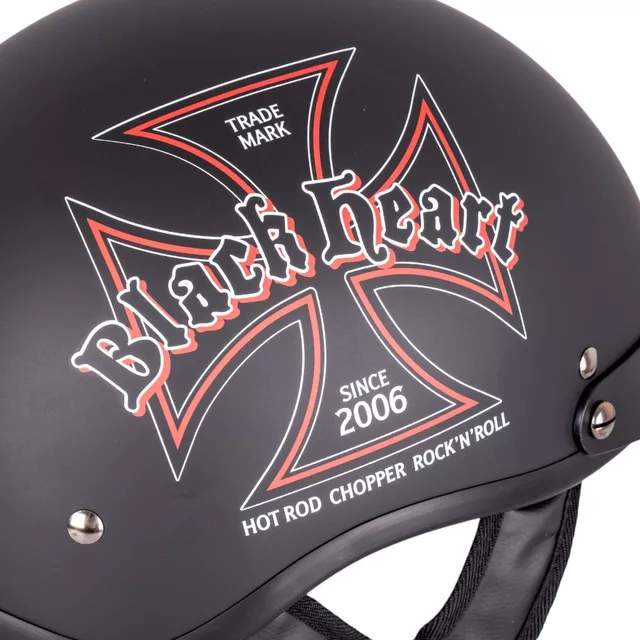 Moto prilba W-TEC Black Heart V531 Iron Cross - čierna