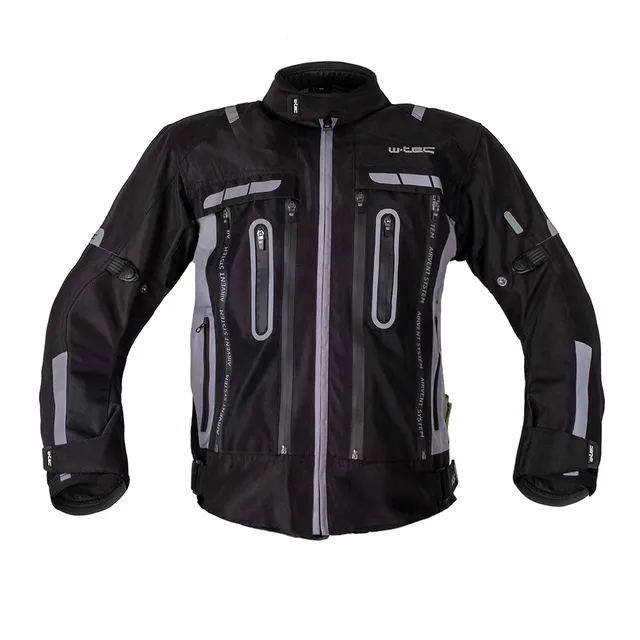 Moto bunda W-TEC Gelnair EVO - čierna-fluo - čierno-šedá