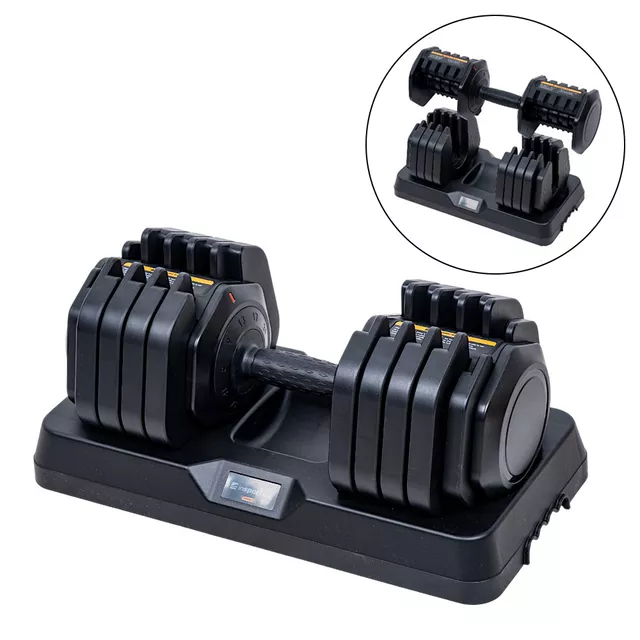 Nastaviteľná jednoručná činka inSPORTline DuraBell® 5-41 kg