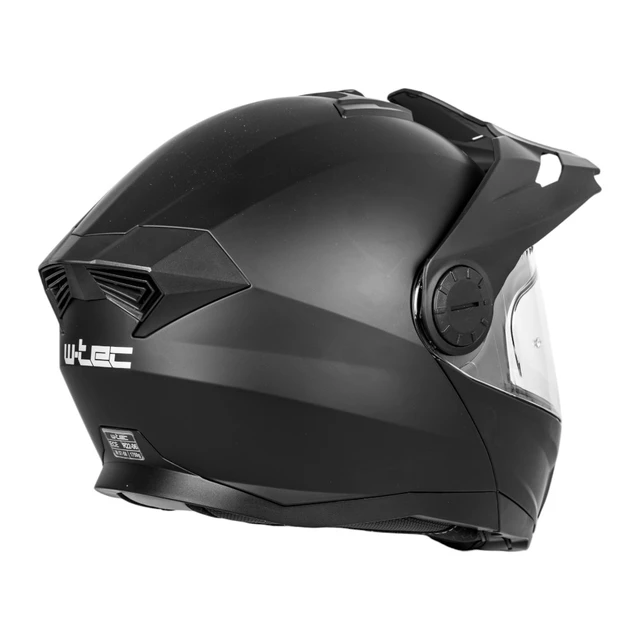 Výklopná enduro prilba W-TEC Biscaia P/J - čierna- lesk