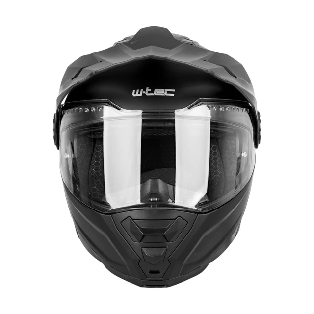 Výklopná enduro prilba W-TEC Biscaia P/J - čierna- lesk