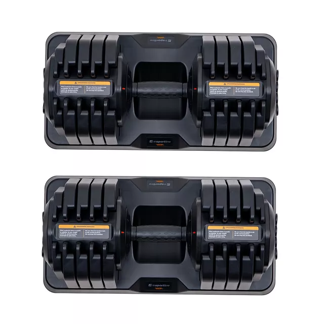 Súprava nastaviteľných jednoručných činiek inSPORTline DuraBell® 2x 5-41 kg