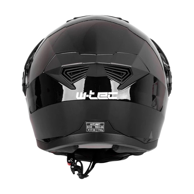 Výklopná enduro prilba W-TEC Biscaia P/J - čierna- lesk