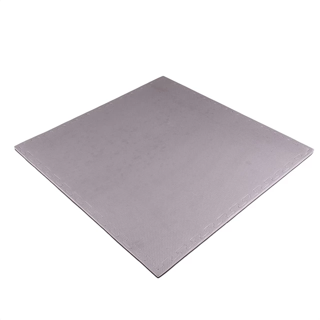 Puzzle tatami podložka inSPORTline Sazegul 100x100x2 cm - mocha mousse-čierna, vzor 5 prúžkov