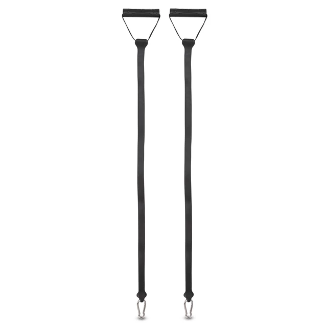 Balančná podložka inSPORTline Dome Edge s gumovými expandérmi 100 cm / 4,6 kg - čierna