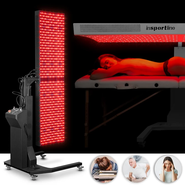 Infračervený LED panel inSPORTline Sumatrin -750 LED - biela - čierna
