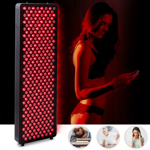 Infračervený LED panel inSPORTline Tugare - 300 LED - biela - čierna
