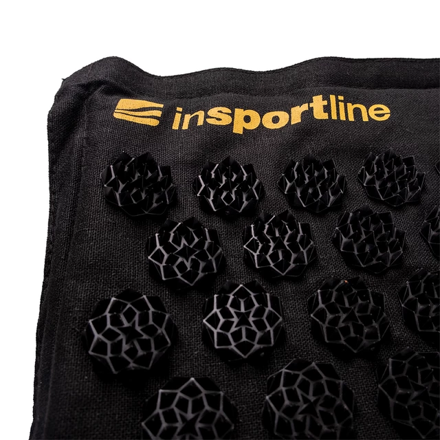 Akupresúrna podložka a vankúš inSPORTline EcoSpike - čierna