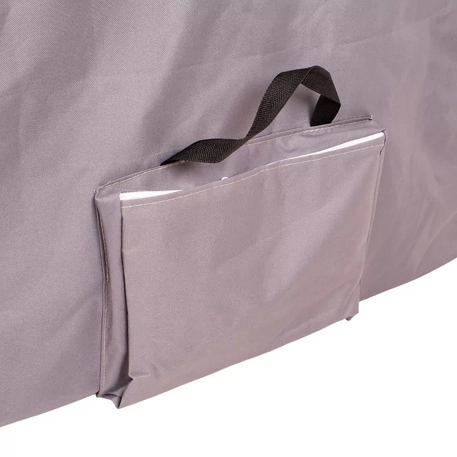 Masážne lehátko inSPORTline Kiyora 186x70x62,5-85,5 cm 2-dielne hliníkové - bielo-šedá