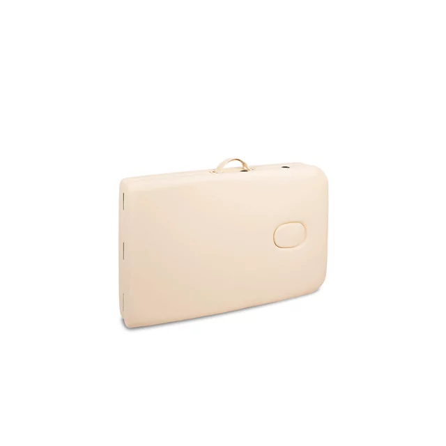 Masážne lehátko inSPORTline Orashi 186x60x62,5-85,5 cm 2-dielne drevené - krémová