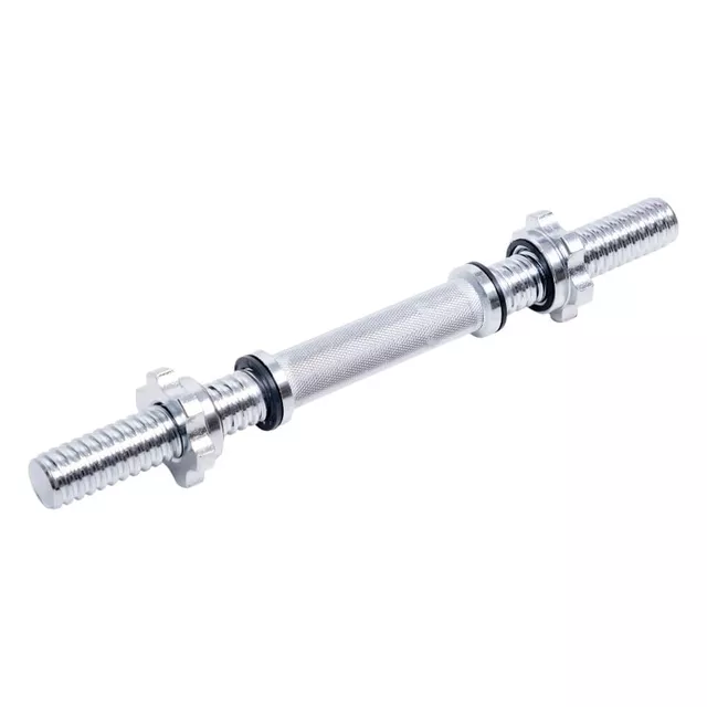 Hriadeľ na jednoručnú činku inSPORTline Tufor 40cm/30mm so závitom a objímkami