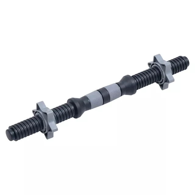 Hriadeľ na jednoručnú činku inSPORTline Plafor 41cm/30mm plastový, so závitom a objímkami