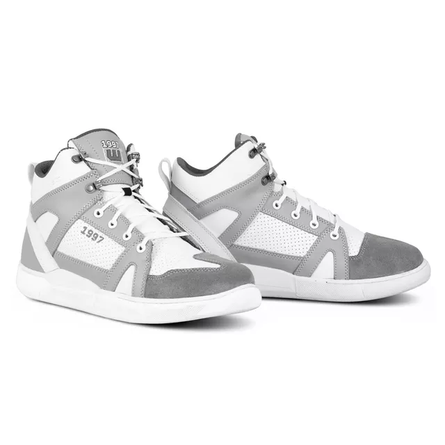 Moto topánky W-TEC Arimes - bielo-šedá