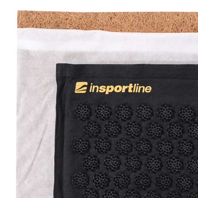Akupresúrna podložka a vankúš inSPORTline EcoSpike - čierna