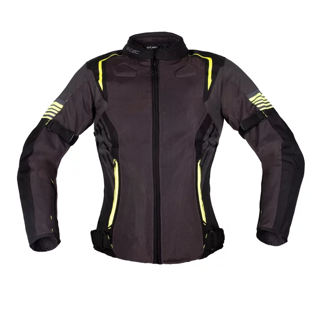 Dámska letná moto bunda W-TEC Jelsa - šedá-fluo - šedá-fluo