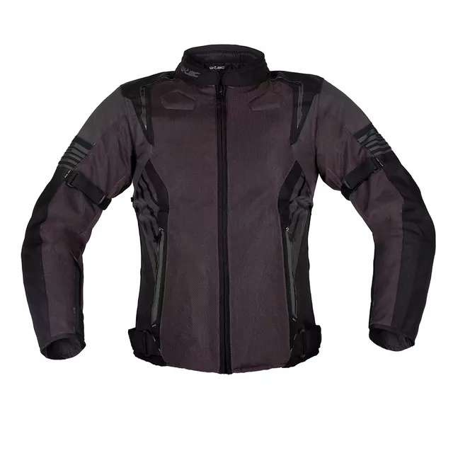 Letná moto bunda W-TEC Pelyes - šedá-fluo - šedá