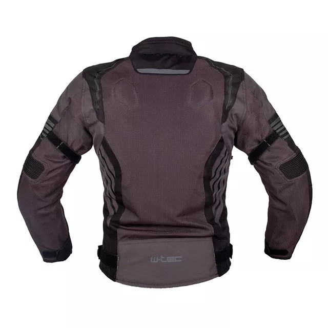 Letná moto bunda W-TEC Pelyes - šedá-fluo