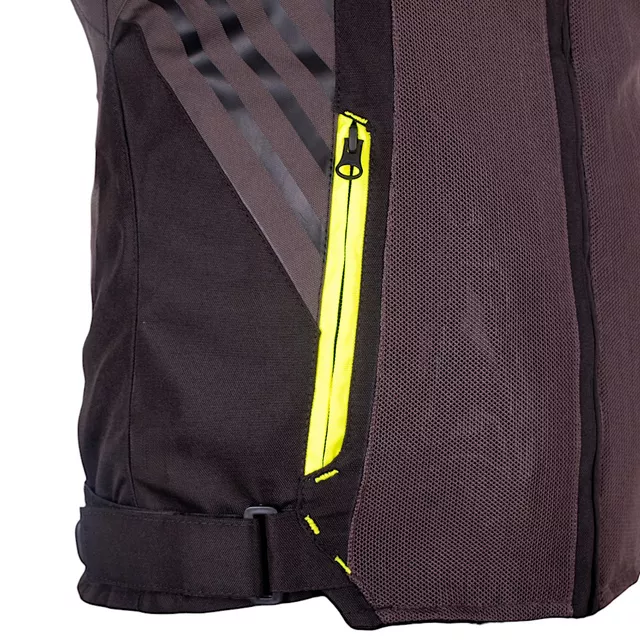 Dámska letná moto bunda W-TEC Jelsa - šedá-fluo