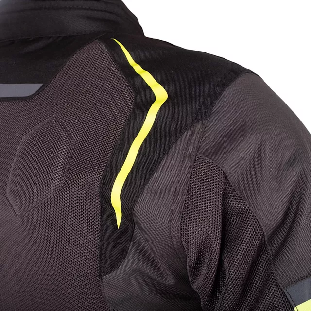 Dámska letná moto bunda W-TEC Jelsa - šedá-fluo