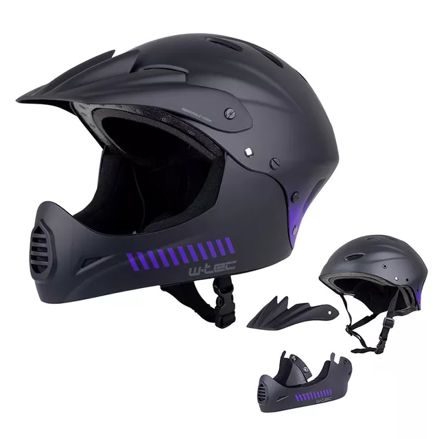 Downhill prilba W-TEC Campanero Noir Violet