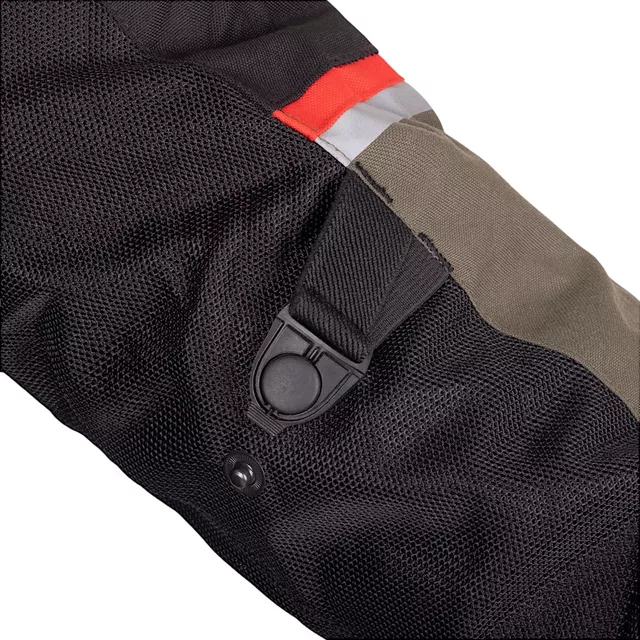 Letná moto bunda W-TEC Rovin - čierno-zeleno-červená