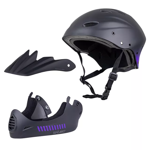 Downhill prilba W-TEC Campanero Noir Violet