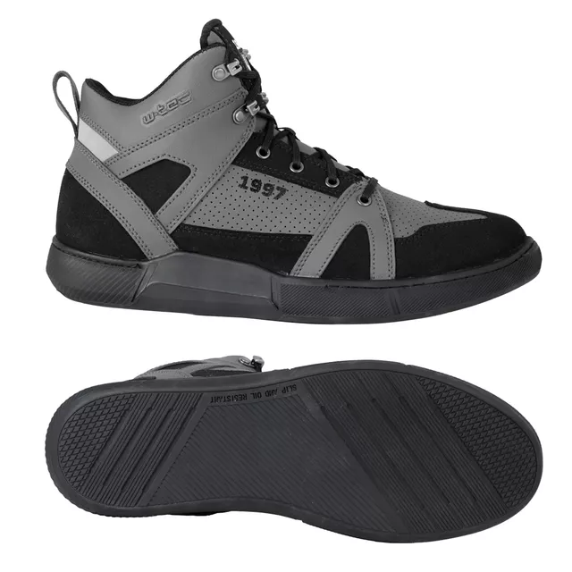 Moto topánky W-TEC Milwook - šedo-čierna