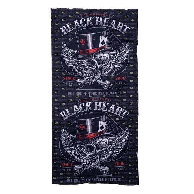 Multifunkčný nákrčník W-TEC Black Heart Scarfest - Wings Skull - Wings Skull