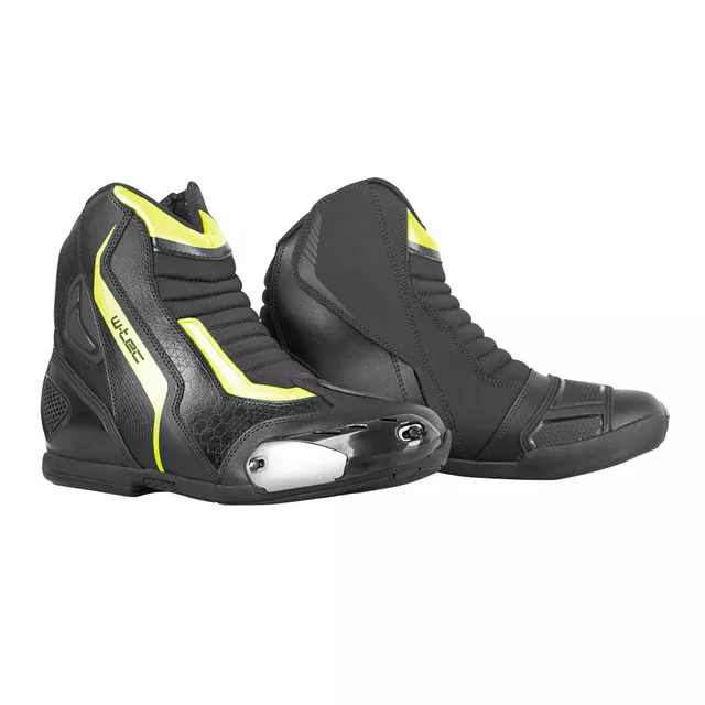 Moto topánky W-TEC GlamCE - čierna-fluo žltá - čierna-fluo žltá
