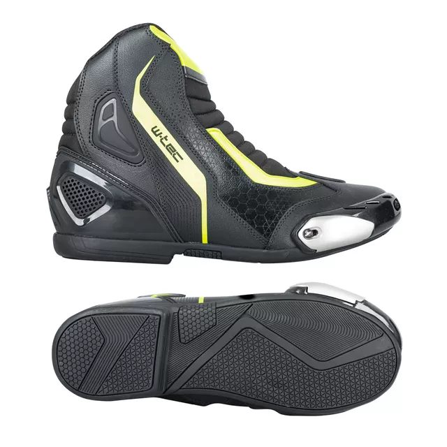 Moto topánky W-TEC GlamCE - čierna-fluo žltá