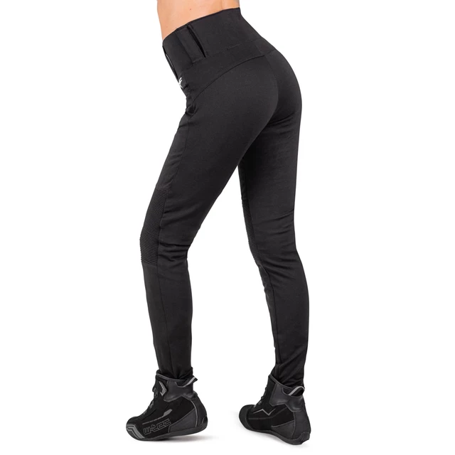 Dámske moto legíny W-TEC Noposum s aramidom - čierna