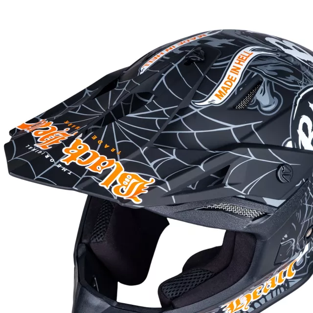 Motokrosová prilba W-TEC Black Heart Harzdorf - čierna