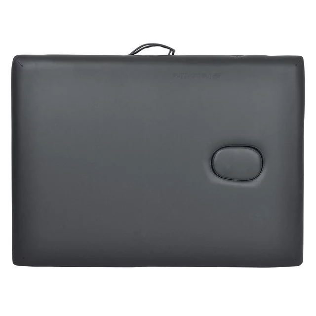 Masážne lehátko inSPORTline Orashi 186x60x62,5-85,5 cm 2-dielne drevené - krémová