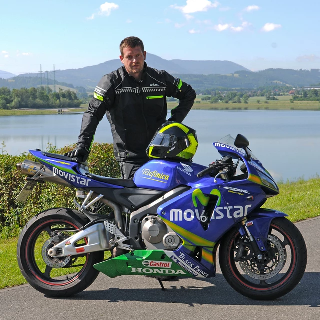 Pánska moto bunda W-TEC Meltsch NF-2301 - 2. akosť - neon zelená-čierna