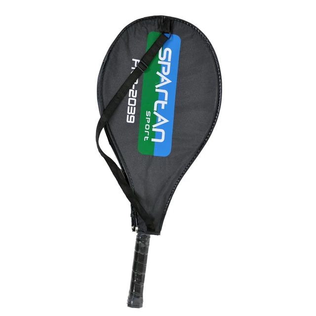 Detská tenisová raketa Spartan Alu 64 cm - bielo-zelená