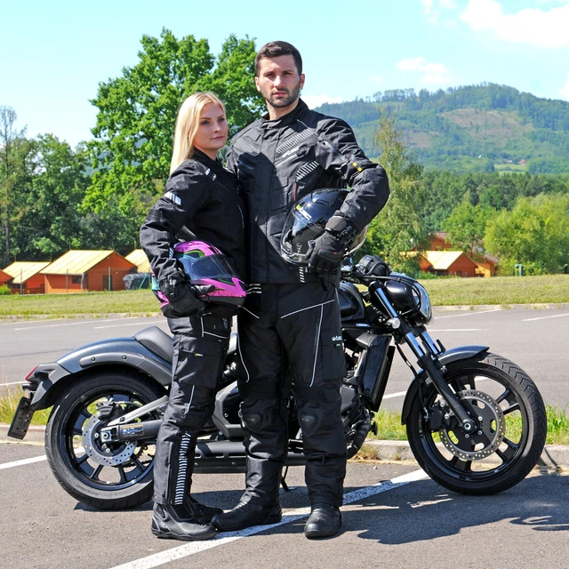 Kožené moto topánky W-TEC Benkoff - čierna