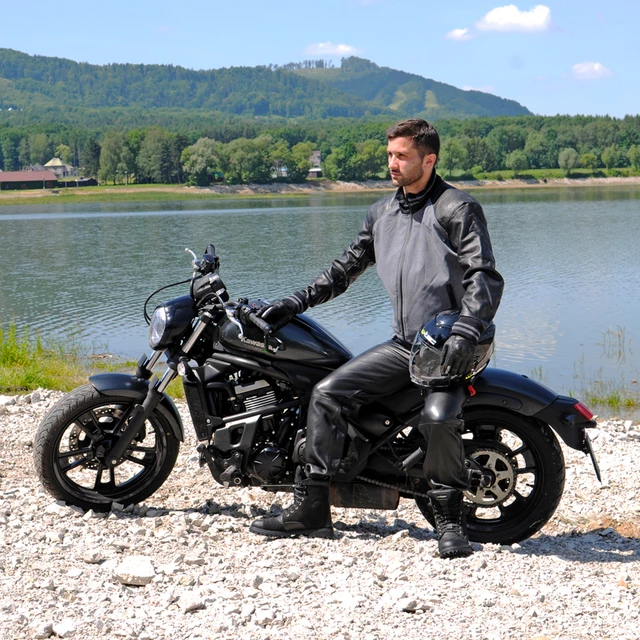 Moto topánky W-TEC Highlander - čierna