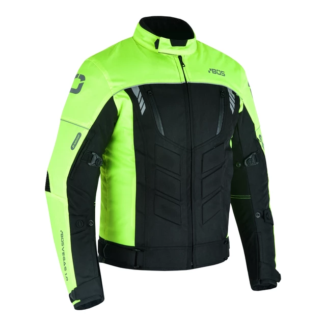 Pánska moto bunda BOS/WD Motorsports Vegas 1.0 - neon