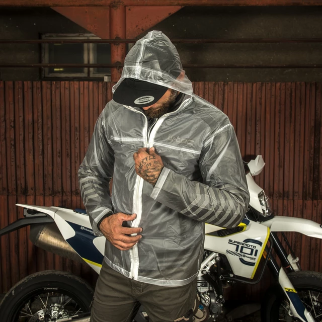 Moto pláštenka W-TEC Lighty - transparentná