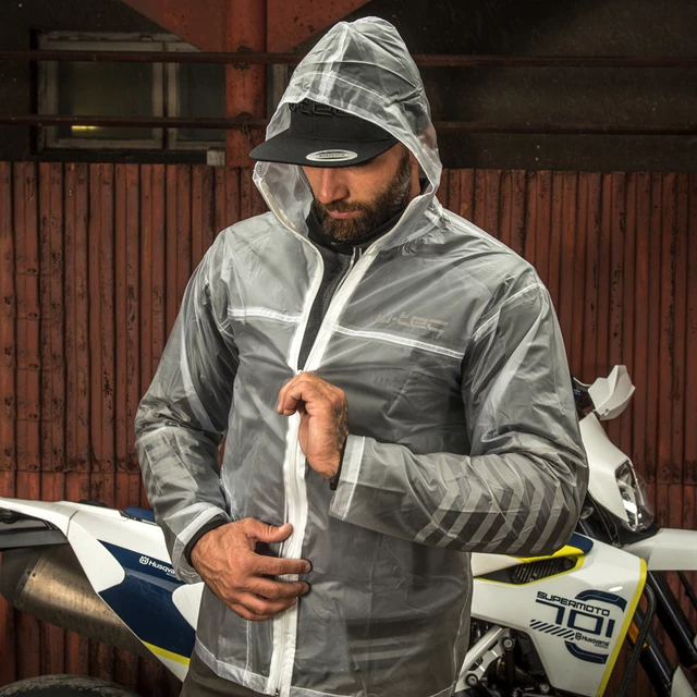 Moto pláštenka W-TEC Lighty - transparentná