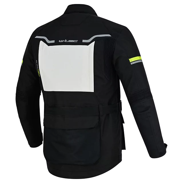 Moto bunda W-TEC Warao - čierna-fluo