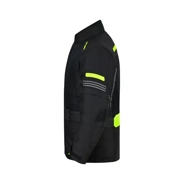 Detská rastúca moto bunda W-TEC Pinapoco - čierna-fluo