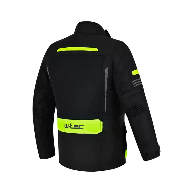 Detská rastúca moto bunda W-TEC Pinapoco - čierna-fluo